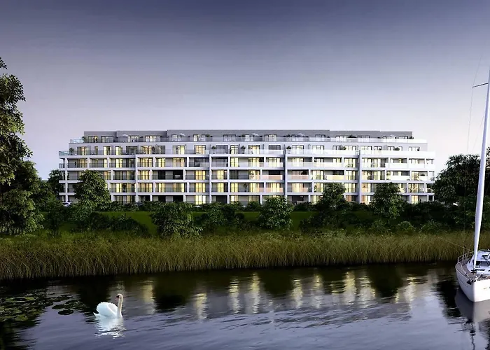 Urokliwy Apartament Z Duzym Tarasem I Widokiem Na Jezioro Biale
